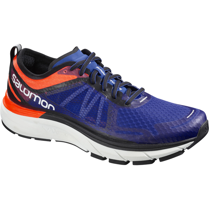 Salomon Singapore Mens Running Shoes - SONIC RA MAX Navy/Black/White | 86734-YSNT